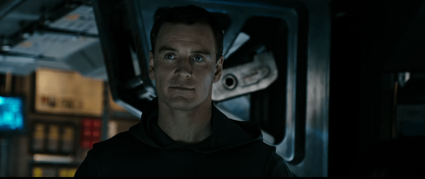 Michael Fassbender as an Android in Alien Movie