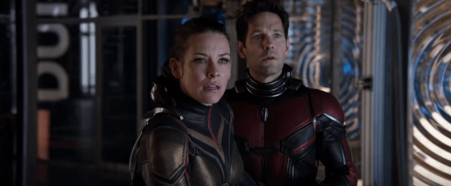 Paul Rudd and Evangeline Lilly in Ant-Man and the Wasp 2018