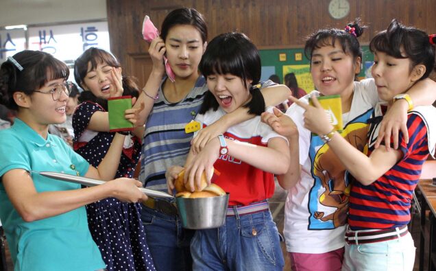 Young Korean School Girls